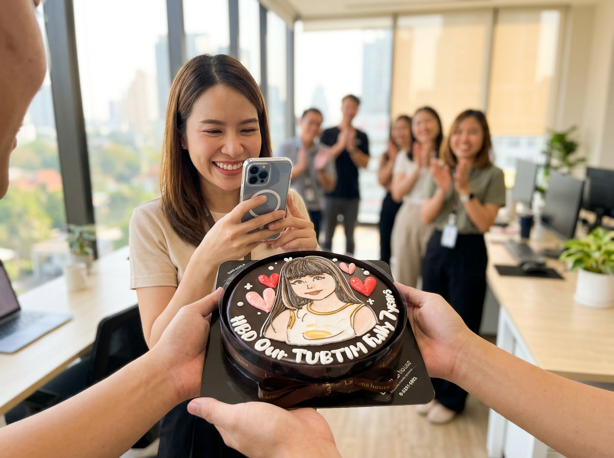 Testing Team Cake Wangift · Employee Birthday Cake Program for Bangkok Teams